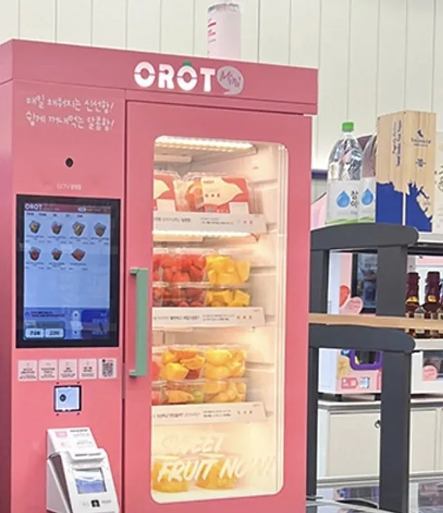 OROT mini in a Korean convenience store aisle